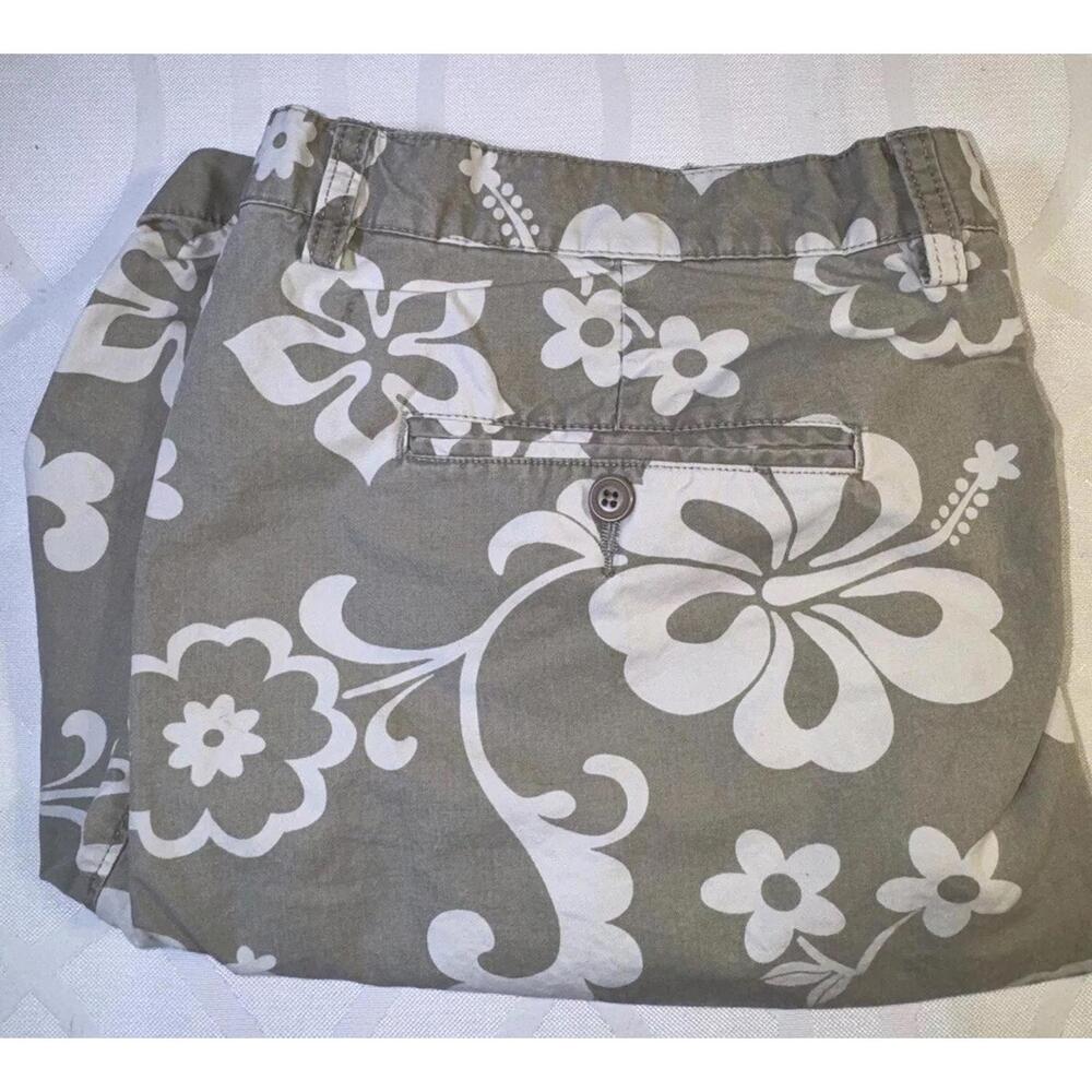 Islander Tan/White Floral Print Tropical Shorts Mens Size 42 - Picture 9 of 9